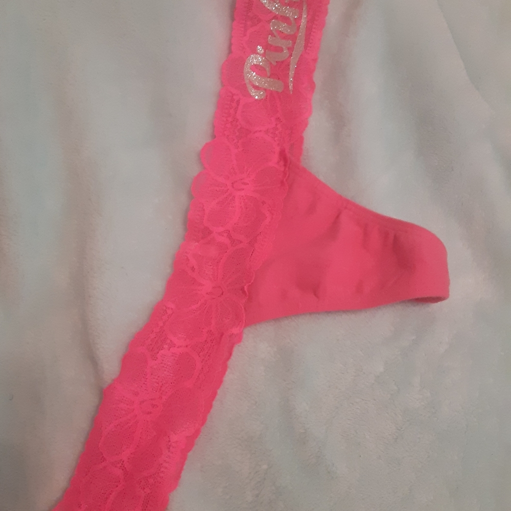 Medium Pink Thong Panties